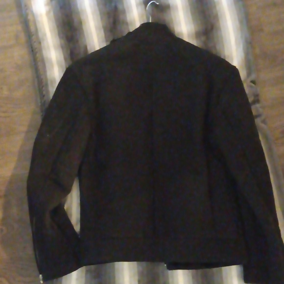 NWOT Beautiful suede shearling jacket True Religion - Picture 6 of 13
